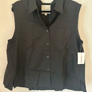 Lucky Brand Women's Black Button Down Shirt